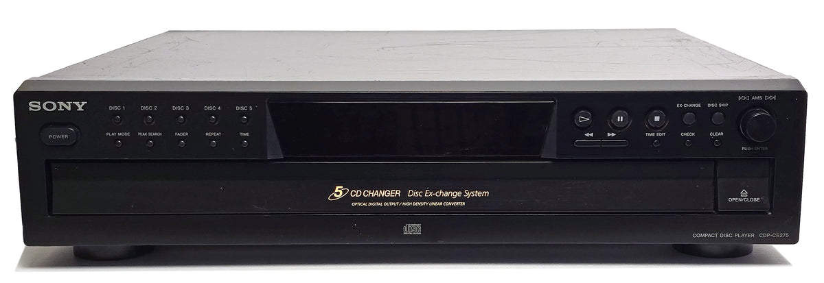 Sony CDP-CE275 5-Disc Carousel CD Changer - Front