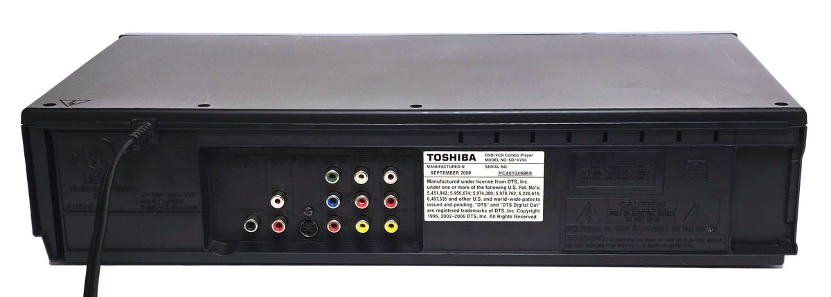 Toshiba SD-V296 VCR/DVD Player Combo - Rear
