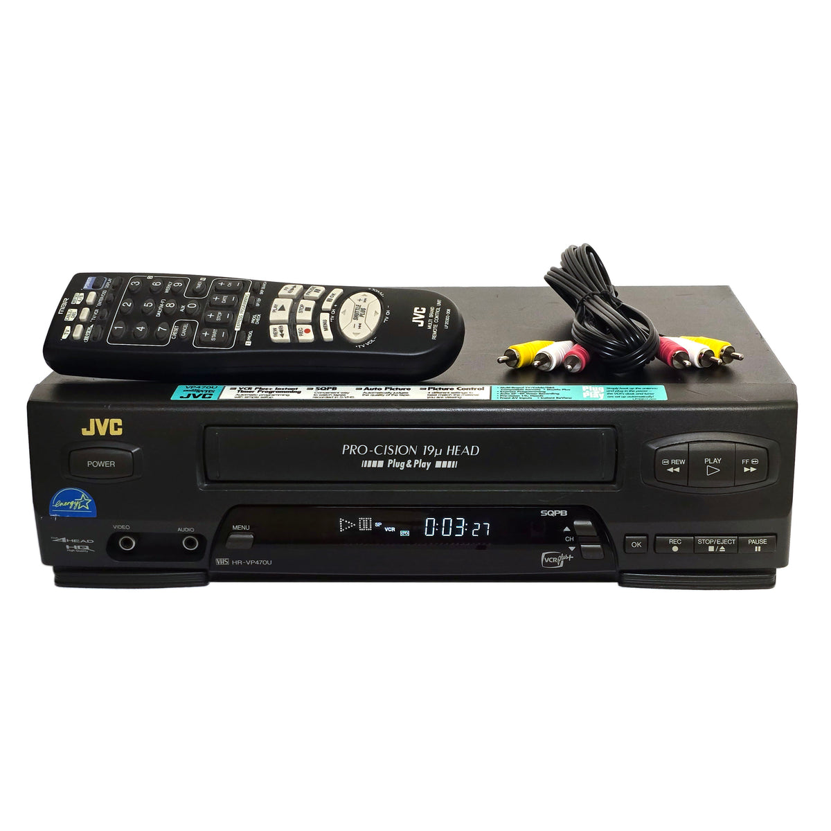 JVC HR-VP470U VCR, 4-Head, Mono