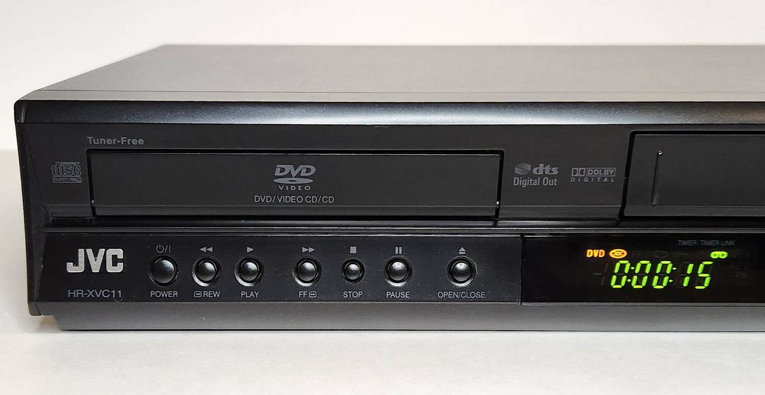 JVC HR-XVC11B VCR/DVD Player Combo - Left