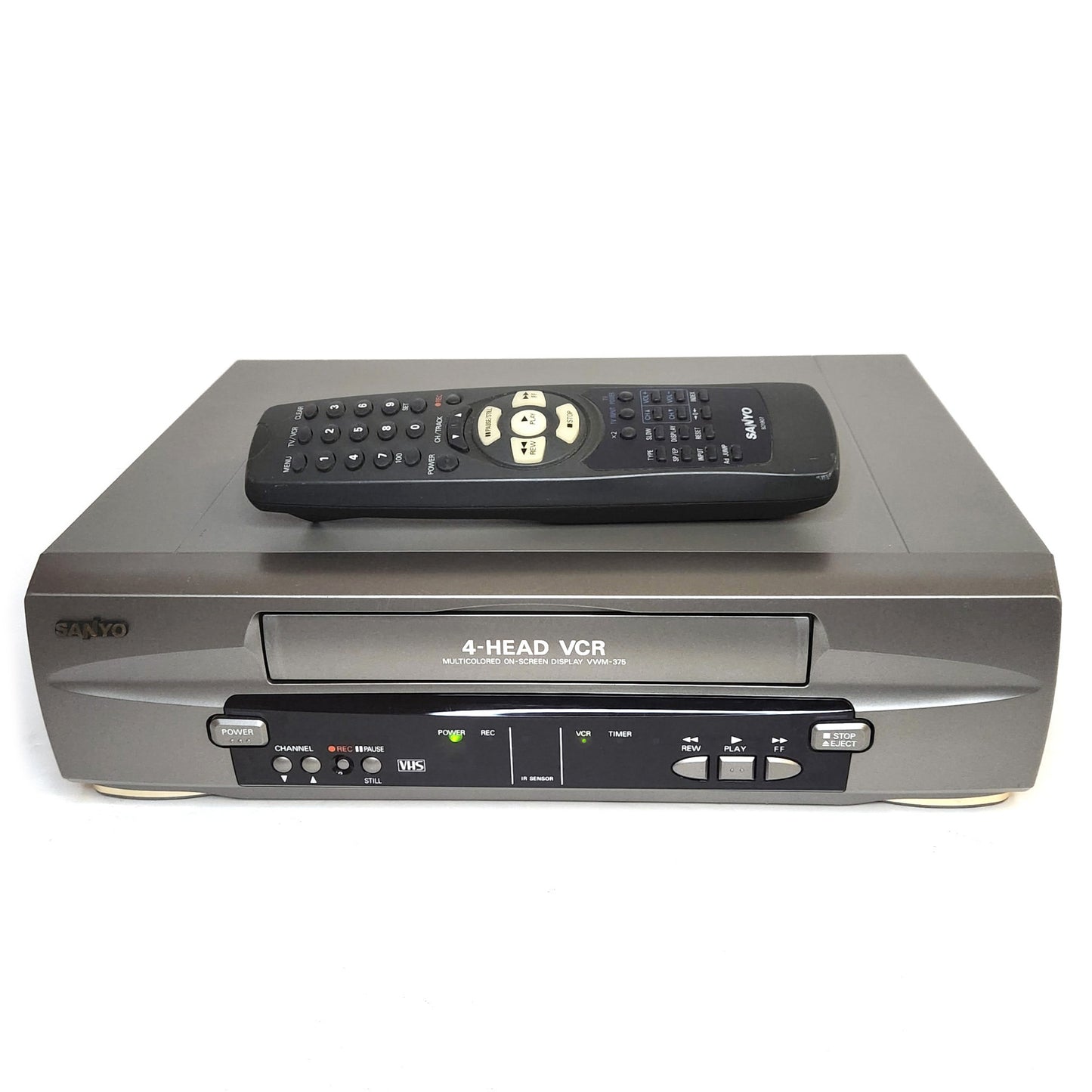 Sanyo VWM-375 VCR, 4-Head Mono