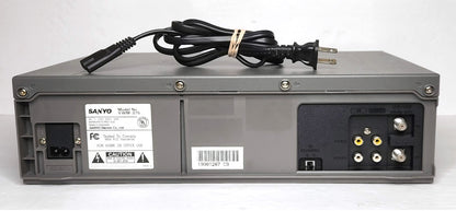 Sanyo VWM-375 VCR, 4-Head Mono - Rear