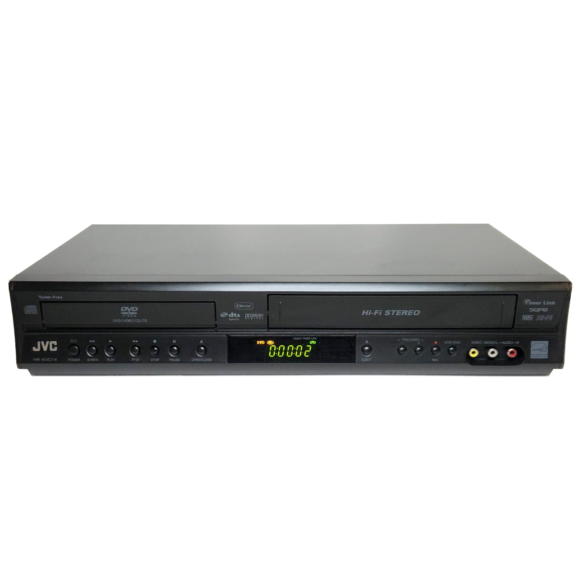 JVC HR-XVC14BU VCR/DVD Player Combo - Front