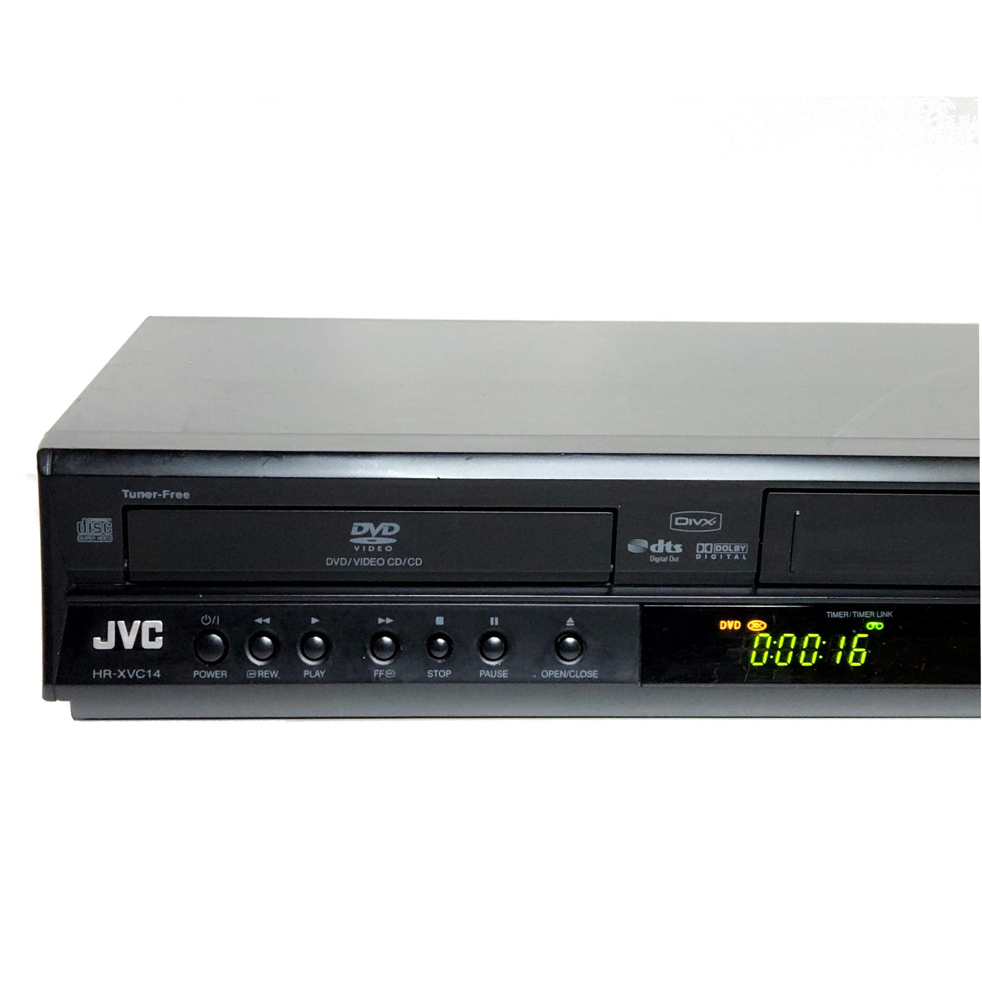 JVC HR-XVC14BU VCR/DVD Player Combo - Left Detail