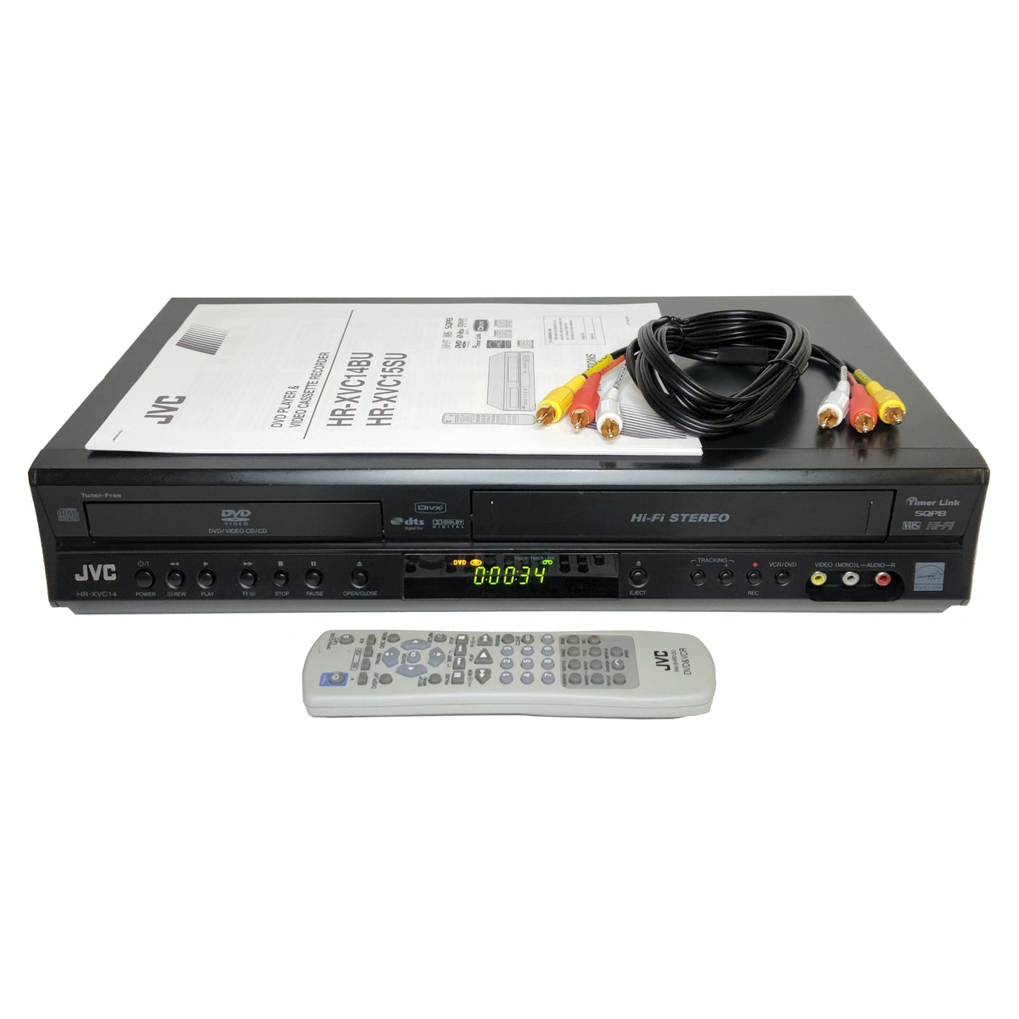 JVC HR-XVC14BU VCR/DVD Player Combo