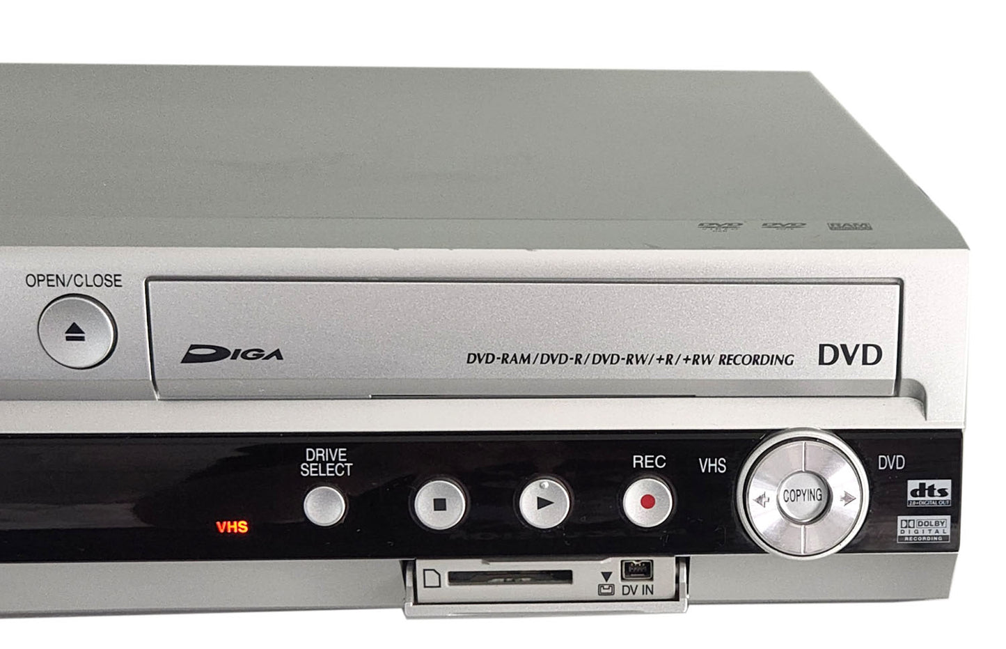 Panasonic DMR-ES45V VCR/DVD Recorder Combo with HDMI - Right Side