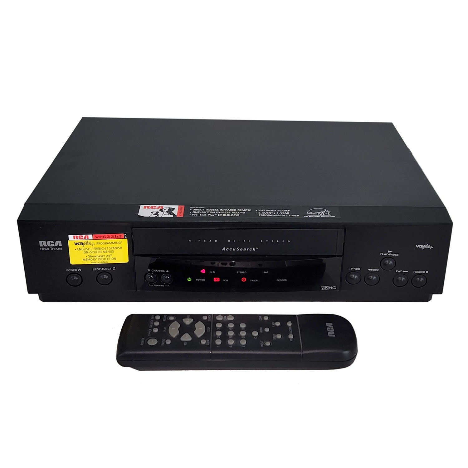 RCA VR622HF VCR, 4-Head Hi-Fi Stereo