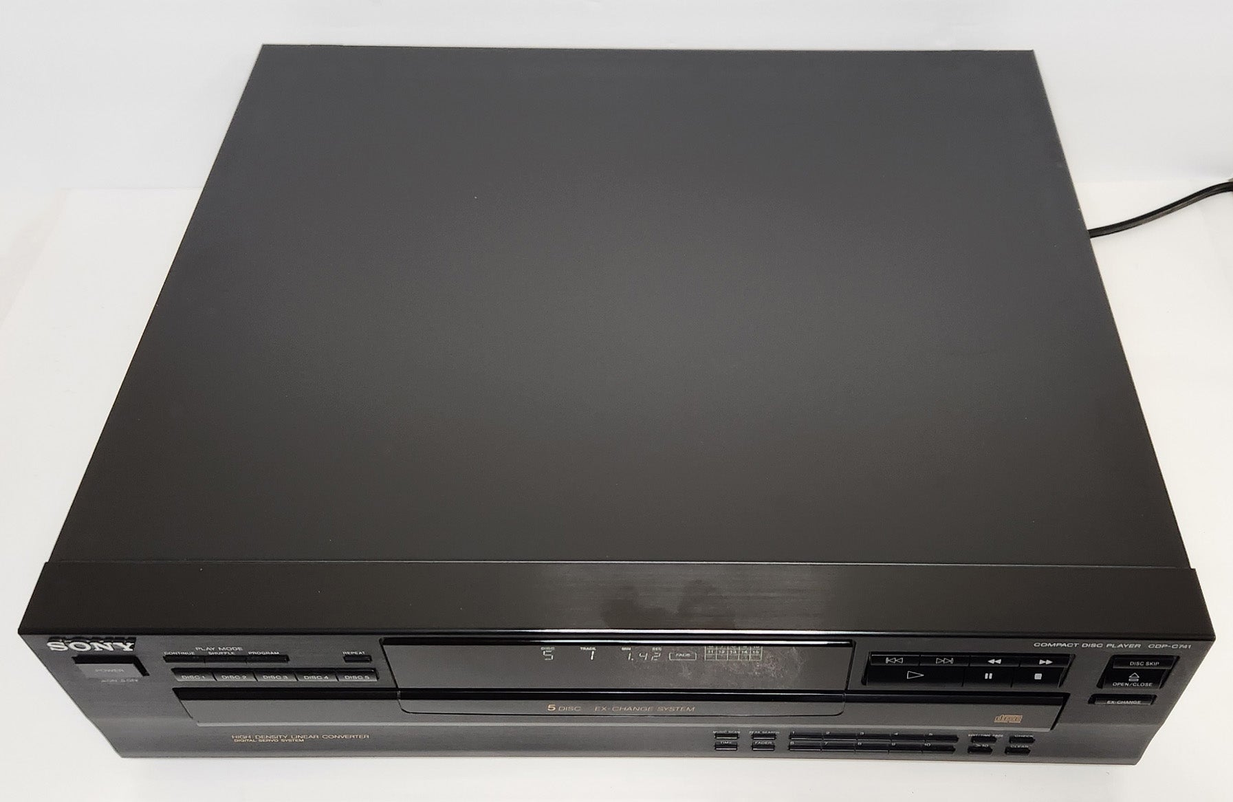 Sony CDP-C741 5 Disc CD Changer CD Player Carousel Tray cheapest Bundle w/ Sony Remote