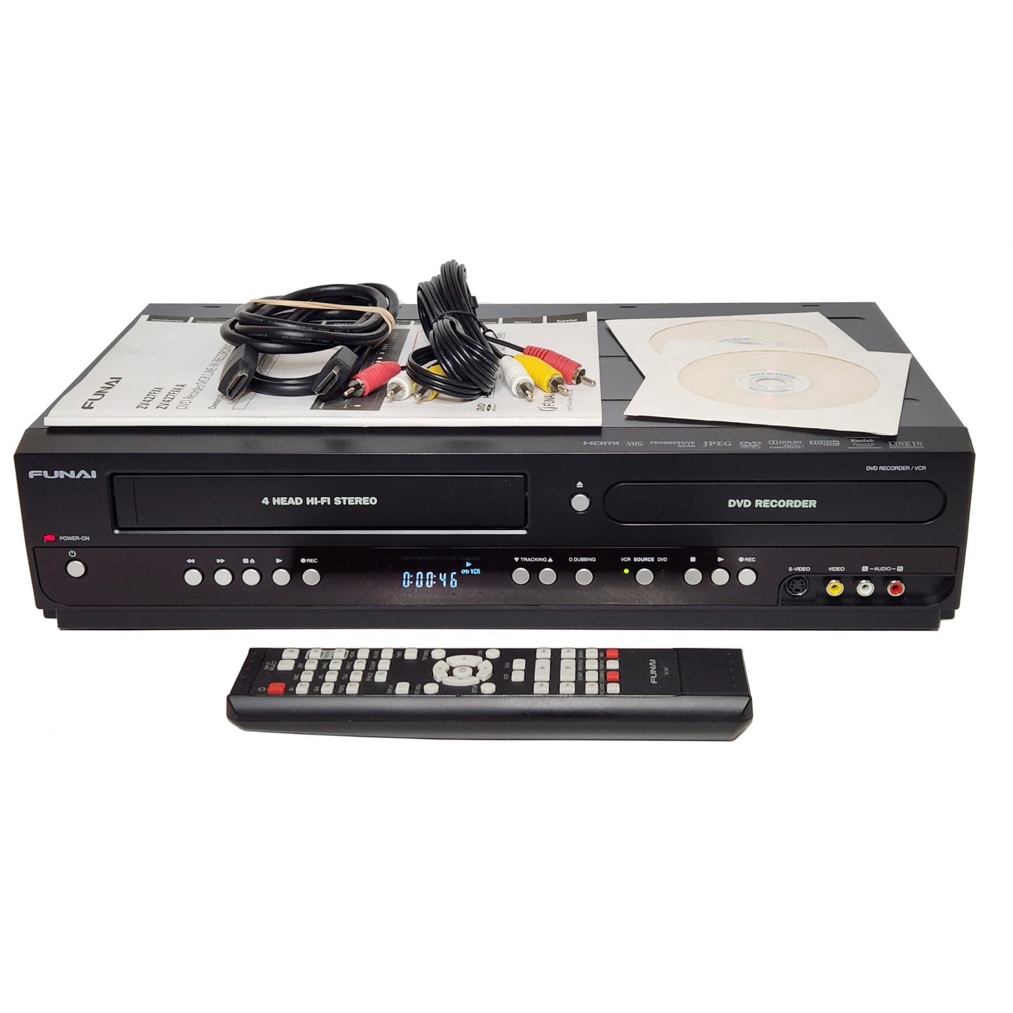 Funai ZV427FX4A VCR/DVD Recorder Combo with HDMI