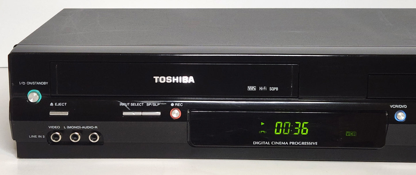 Toshiba SD-V295KU VCR/DVD Player Combo - Left