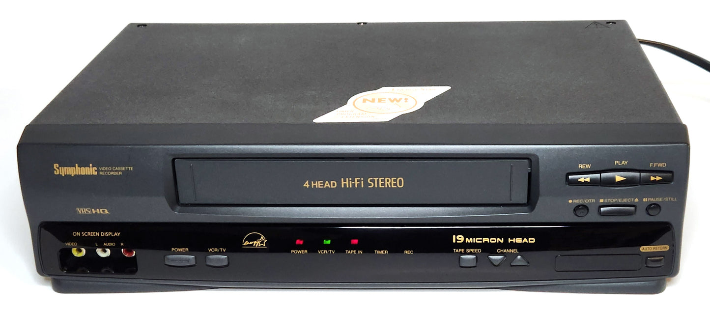 Symphonic VR-69WF VCR, 4-Head Hi-Fi Stereo - Front