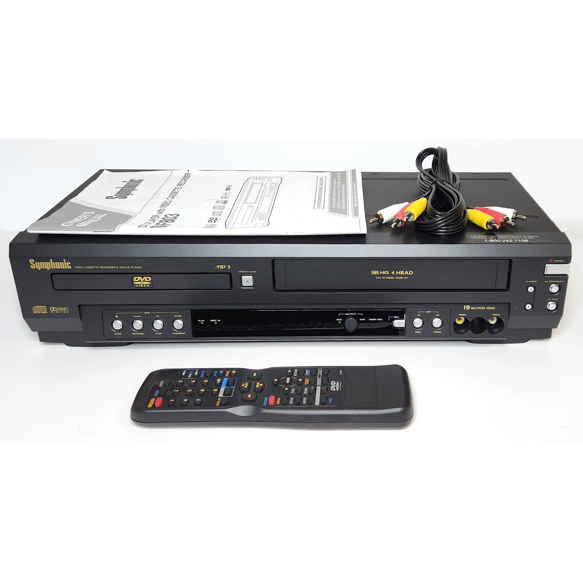 Symphonic WF803 VCR/DVD Player Combo