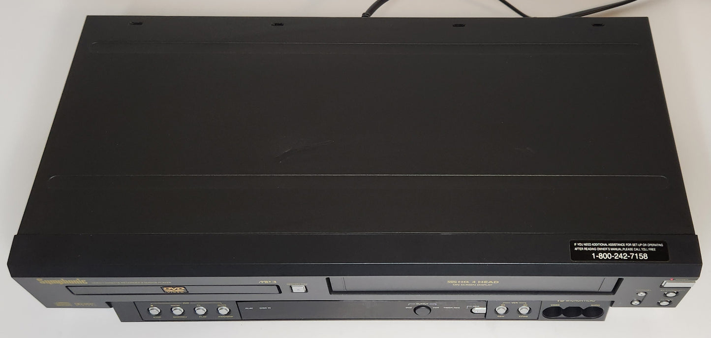 Symphonic WF803 VCR/DVD Player Combo - Top