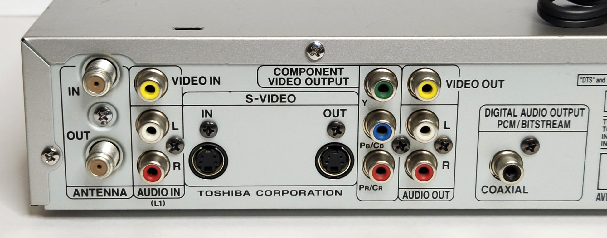 Toshiba D-RW2SU DVD Recorder - Connections