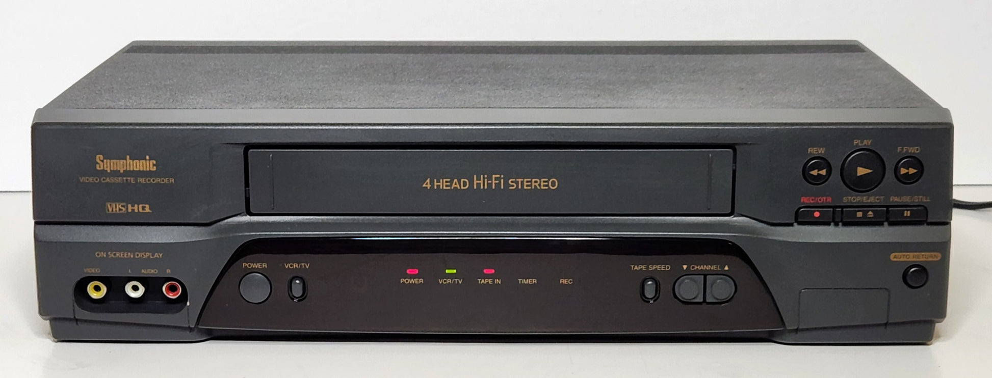 Symphonic SL2860 VCR, 4-Head Hi-Fi Stereo - Front