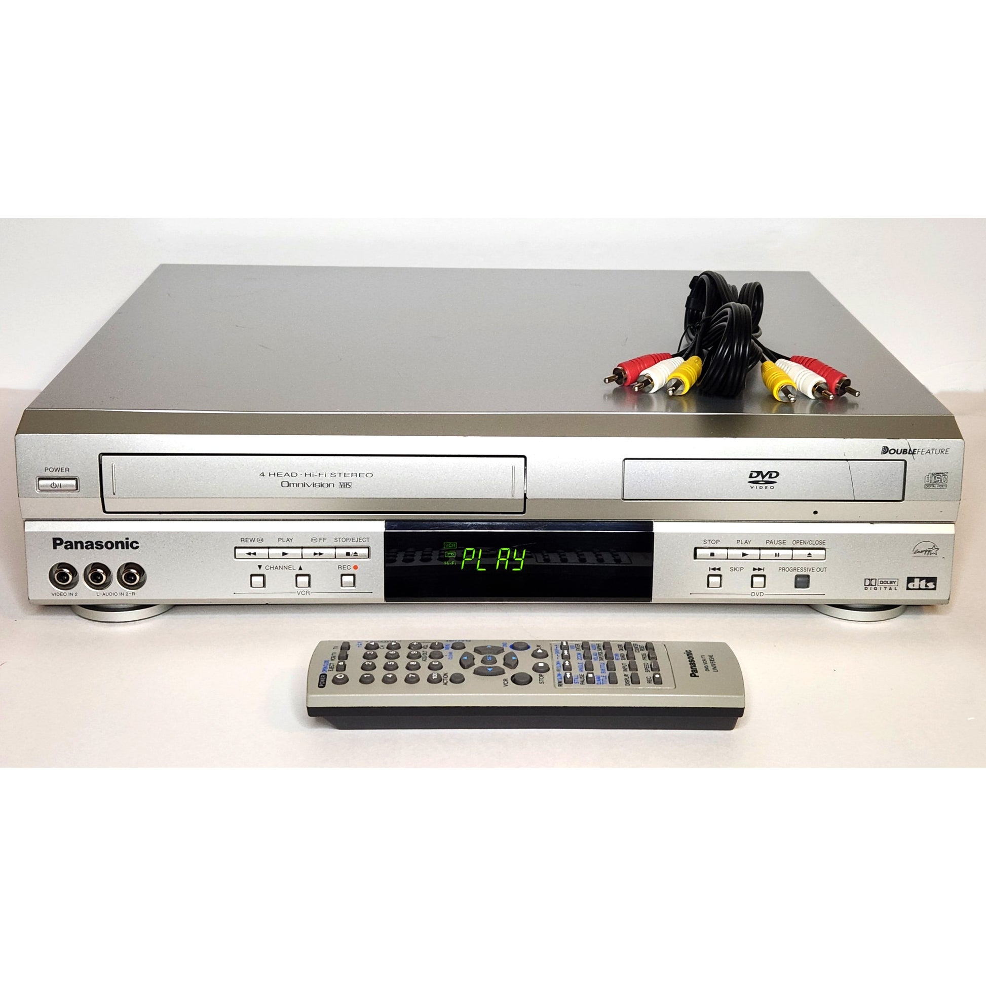 Panasonic PV-D4743S Omnivision VCR/DVD Player Combo