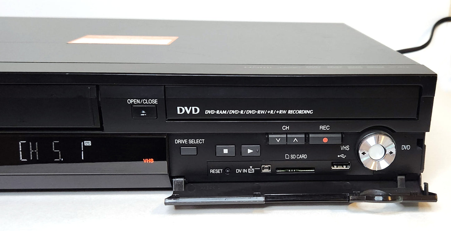 Panasonic DMR-EZ485V VCR/DVD Recorder Combo with HDMI, Digital Tuner - Right