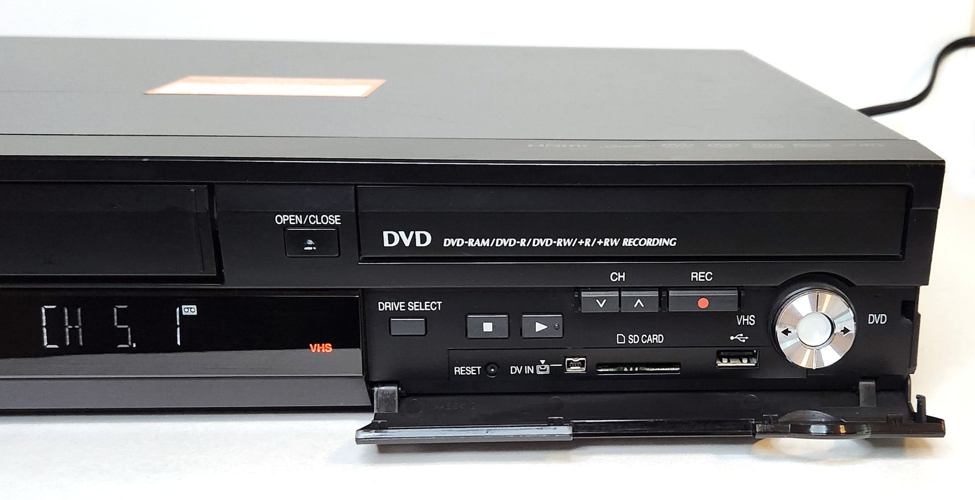 Panasonic DMR-EZ48V VCR/DVD Recorder Combo with HDMI, Digital Tuner - Right