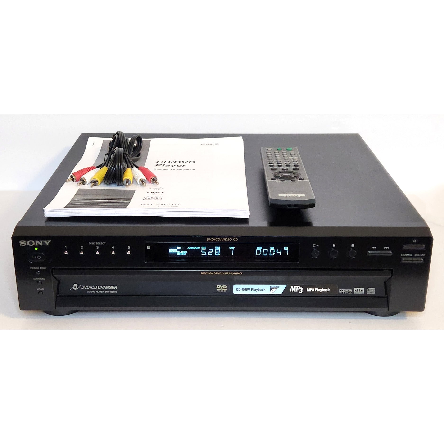 Sony DVP-NC615 DVD/CD Player, 5 Disc Carousel Changer