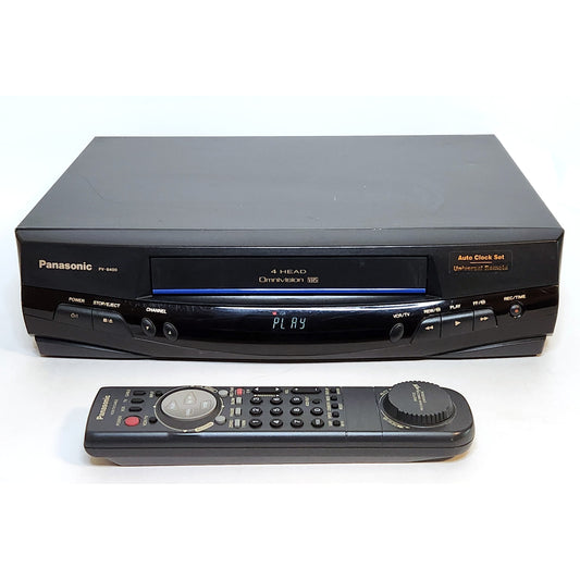 Panasonic PV-8400 Omnivision VCR, 4-Head Mono