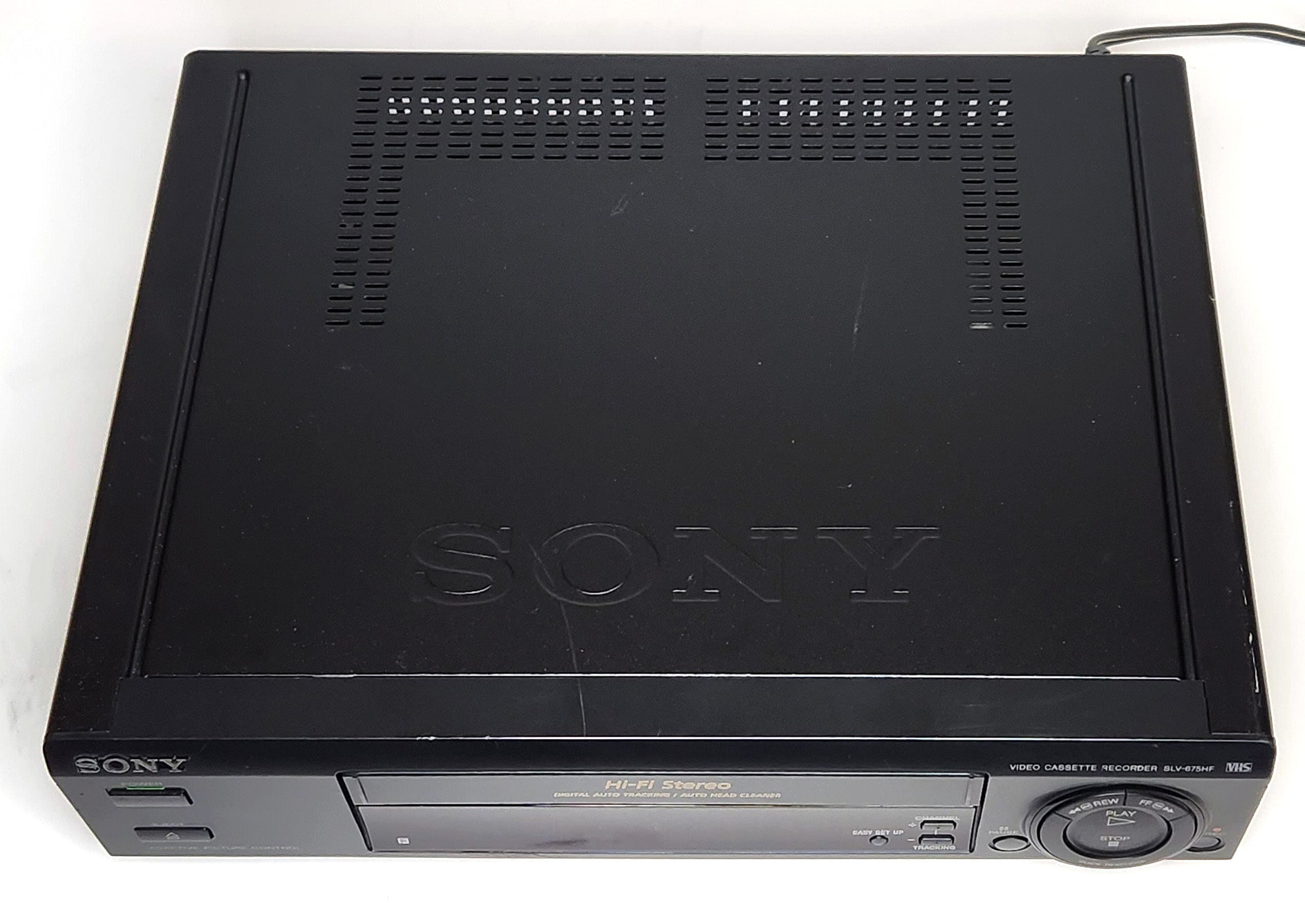Sony SLV-675HF VCR, 4-Head Hi-Fi Stereo - Top
