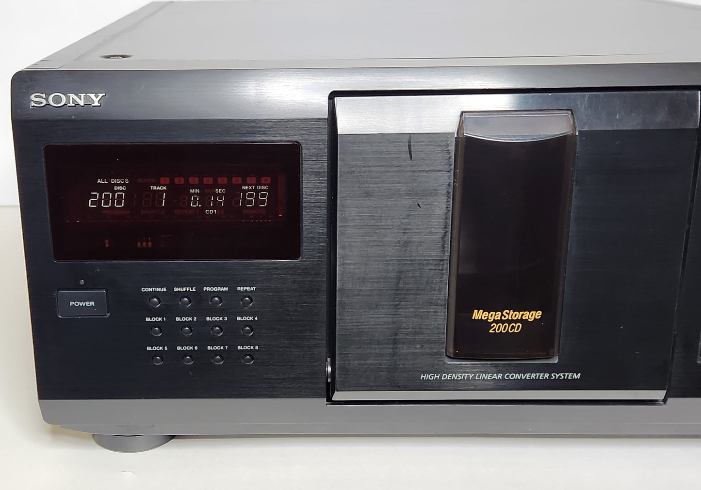 Sony CDP-CX225 MegaStorage 200 CD Changer - Left