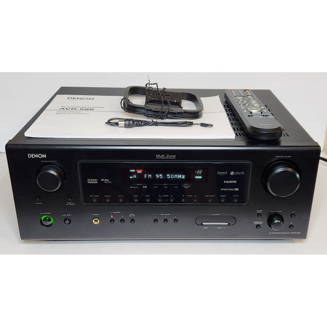 Denon AVR-588 7.1-CH Home Theater AV Receiver