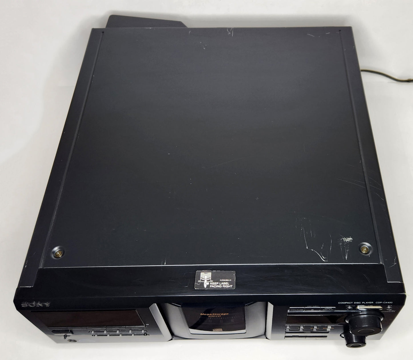 Sony CDP-CX400 MegaStorage 400 CD Changer - Top