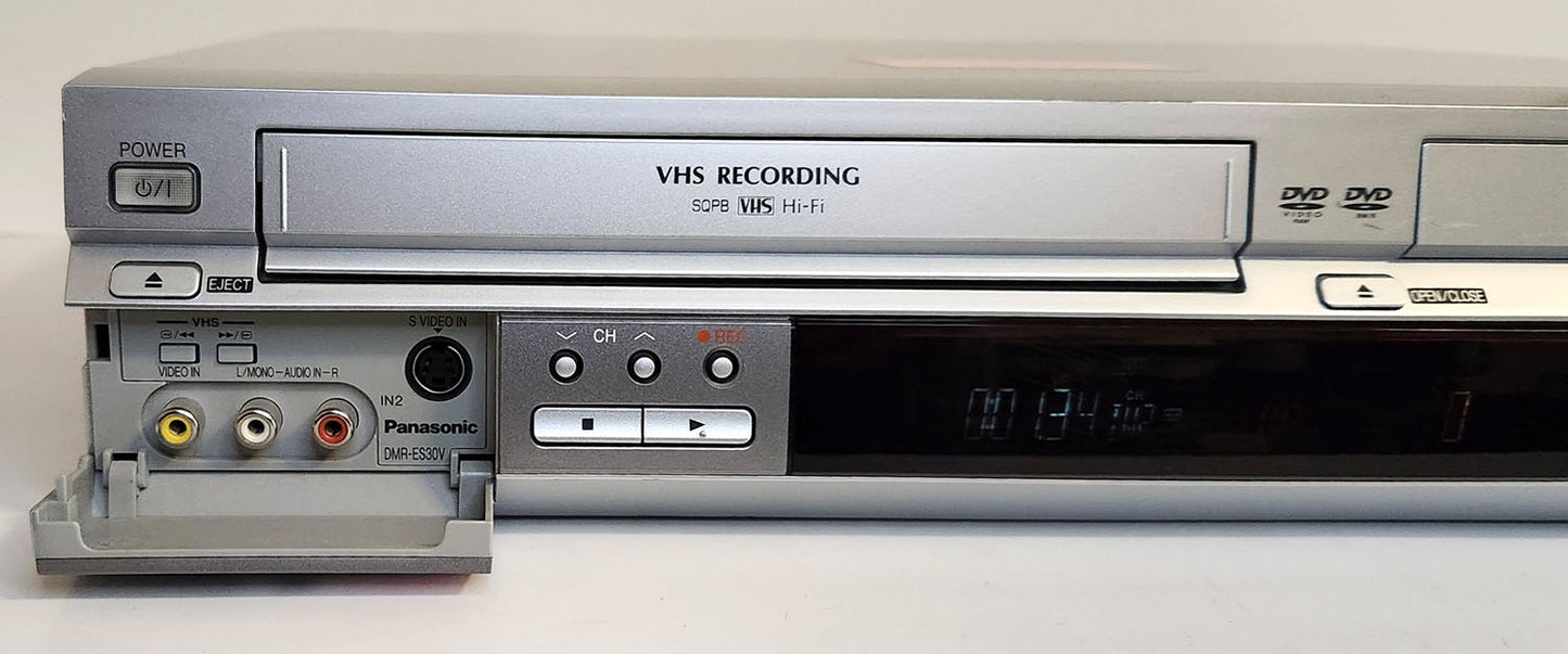 Panasonic DMR-ES30V VCR/DVD Recorder Combo - Left