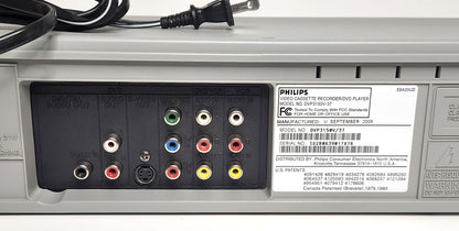 Philips DVP3150V VCR/DVD Player Combo - Back Detail