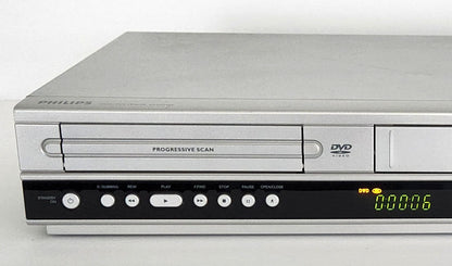 Philips DVP3340V VCR/DVD Player Combo - Left