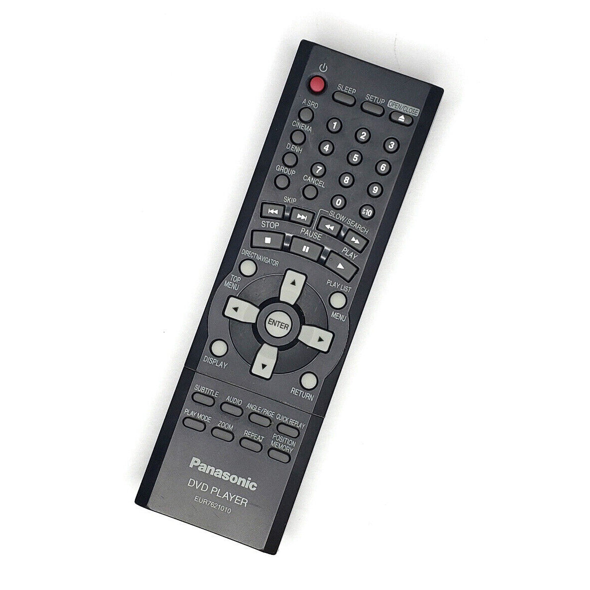 Panasonic EUR7621010 Remote Control for DVD Players – VCR-DVD.com