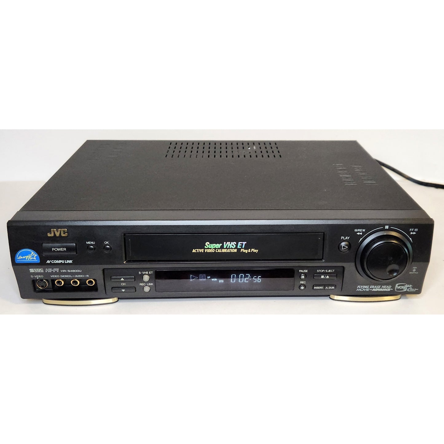 JVC HR-S4600U VCR, 4-Head Hi-Fi Stereo, Super VHS