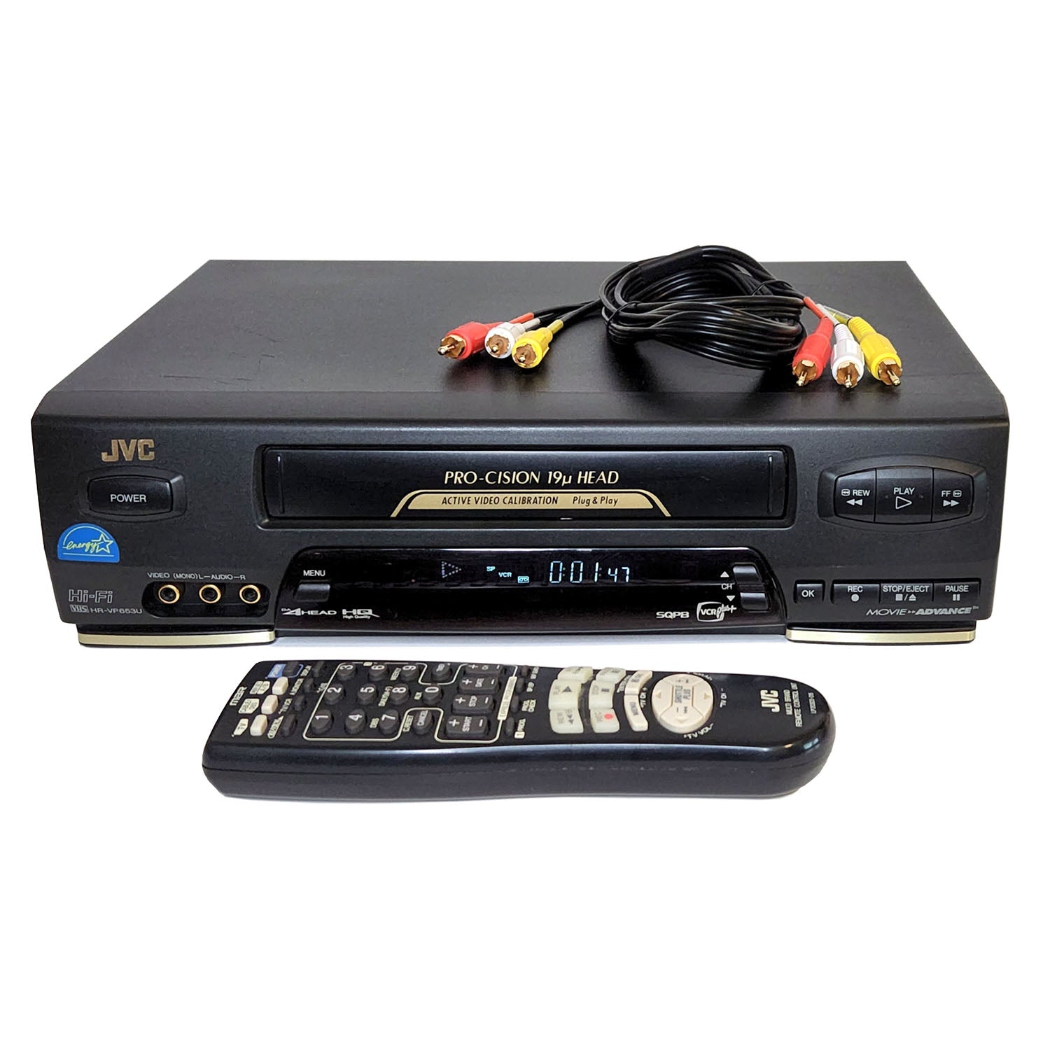 JVC HR-VP653U VCR, 4-Head Hi-Fi Stereo