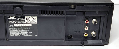 JVC HR-VP653U VCR, 4-Head Hi-Fi Stereo - Label and Connections