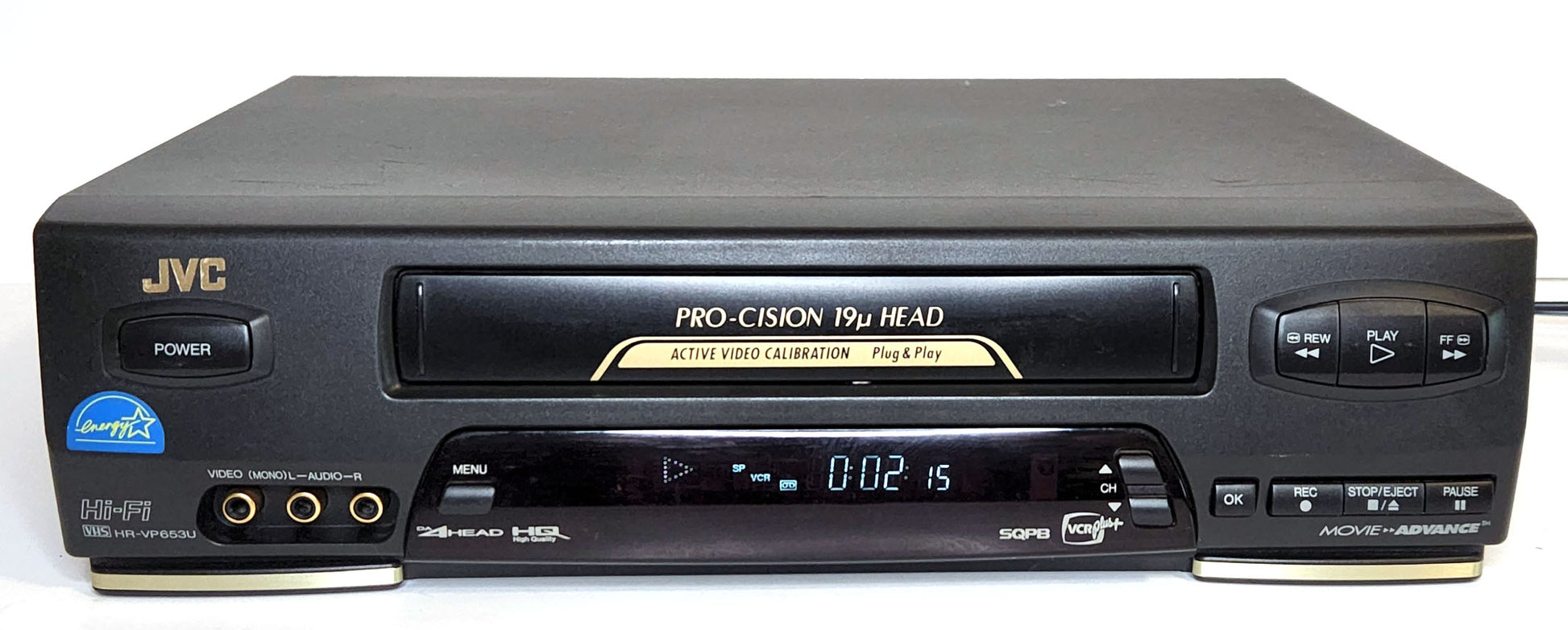 JVC HR-VP653U VCR, 4-Head Hi-Fi Stereo - Front