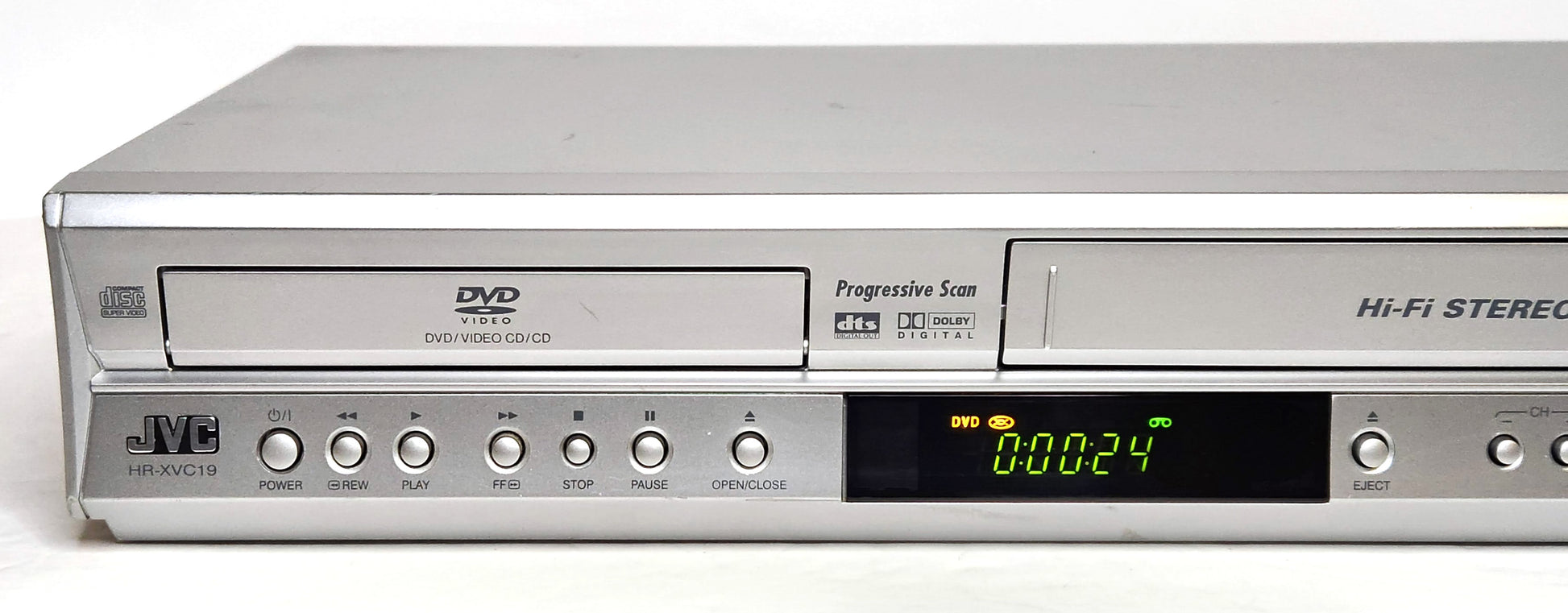 JVC HR-XVC19SU VCR/DVD Player Combo - Left