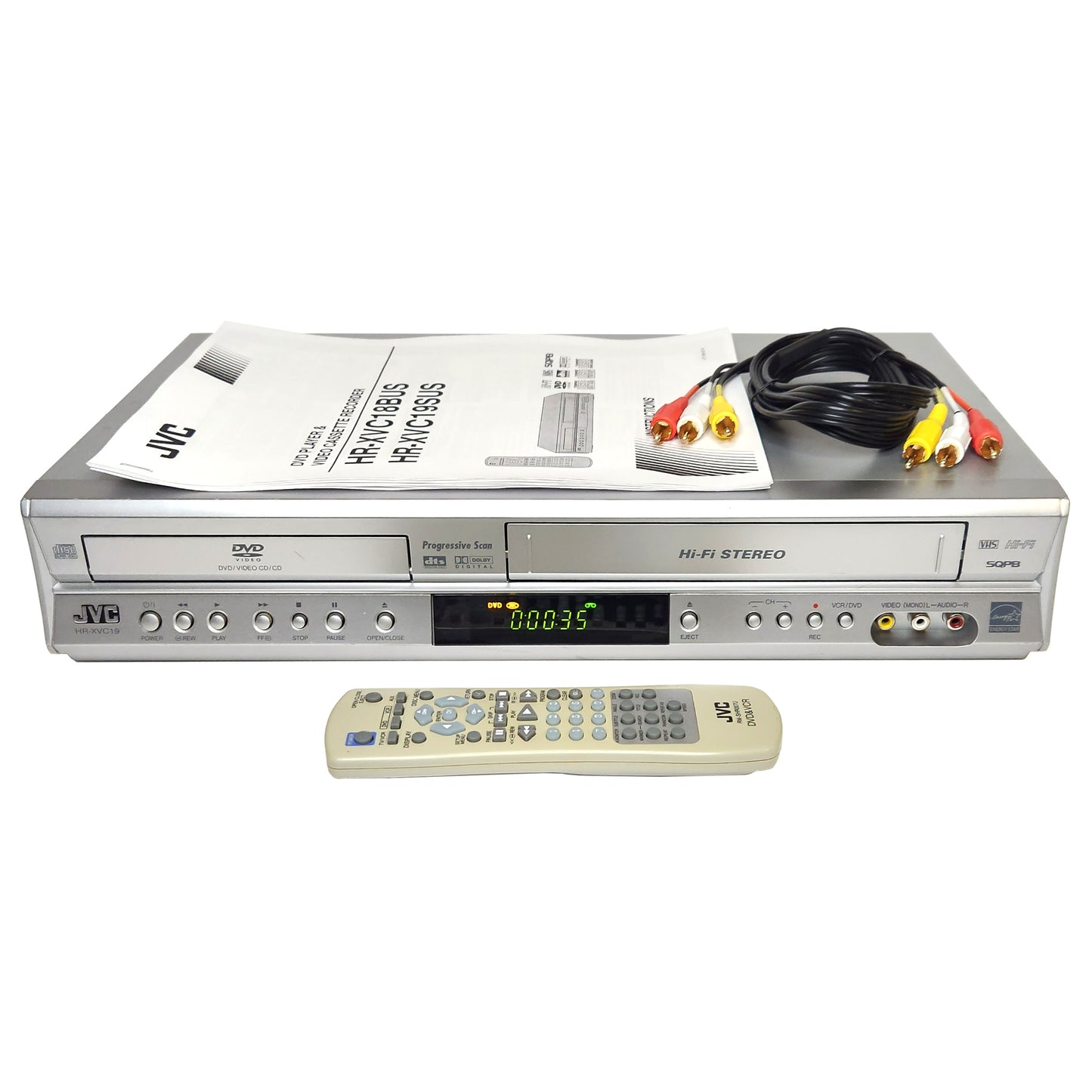 JVC HR-XVC19SU VCR/DVD Player Combo
