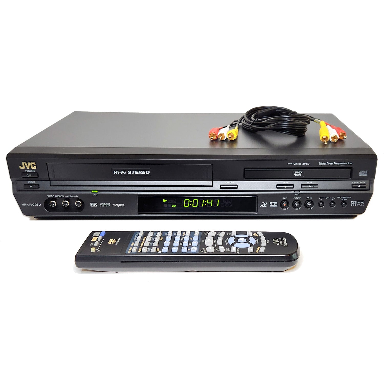 JVC HR-XVC26U VHS VCR/DVD Player Combo – VCR-DVD.com