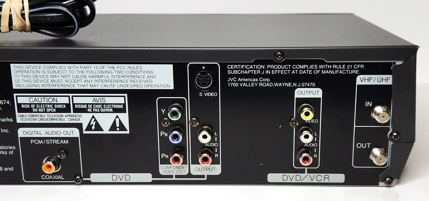 JVC HR-XVC26U VCR/DVD Player Combo - Connections