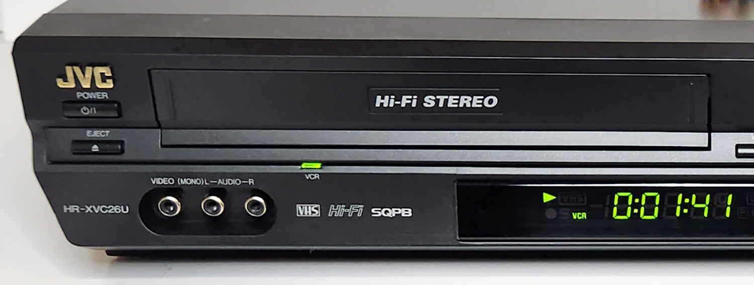 JVC HR-XVC26U VCR/DVD Player Combo - Left