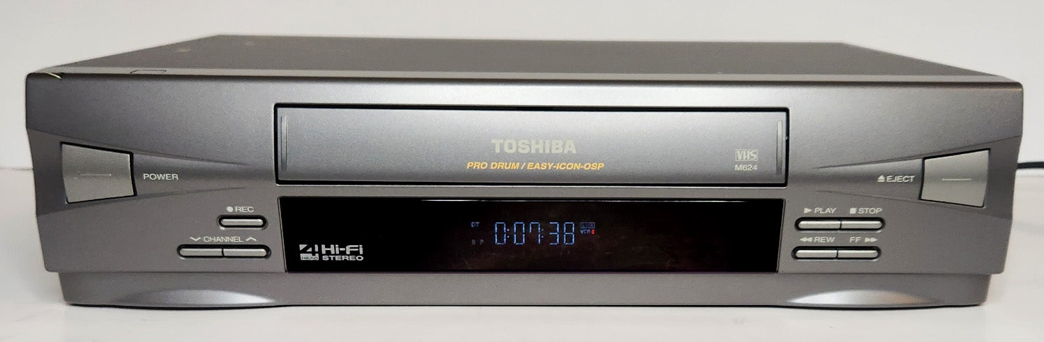 Toshiba M-624 VCR, 4-Head Hi-Fi Stereo - Front