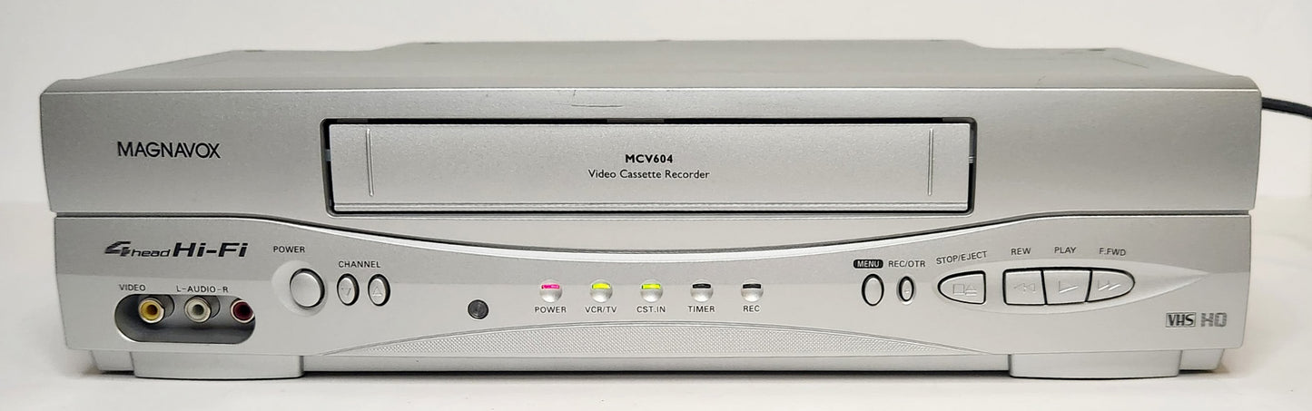 Magnavox MCV604 VCR, 4-Head Hi-Fi Stereo - Front