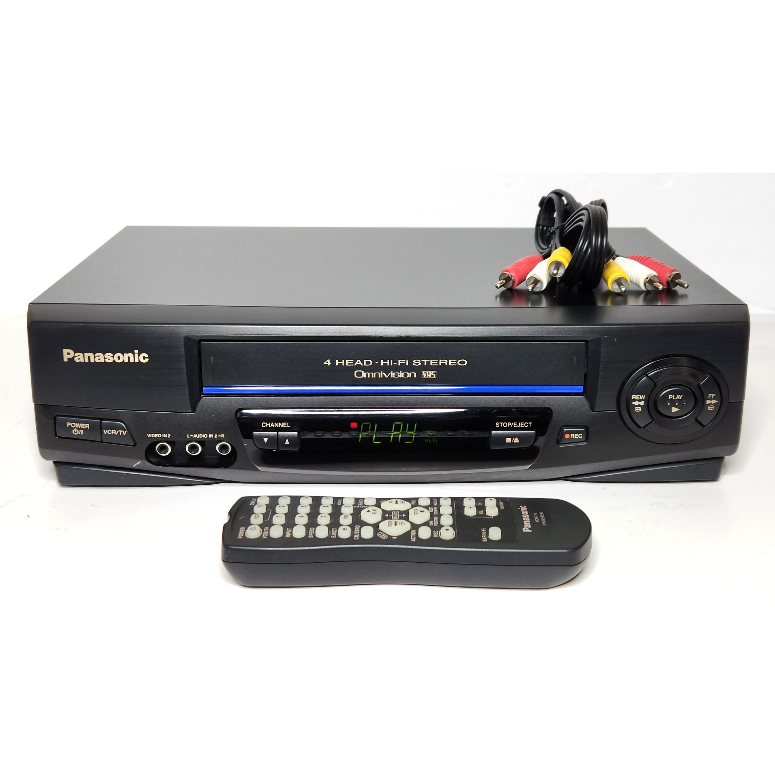 Panasonic PV-7401 VHS VCR Omnivision Blue Line 4 Head No Remote Tested ...