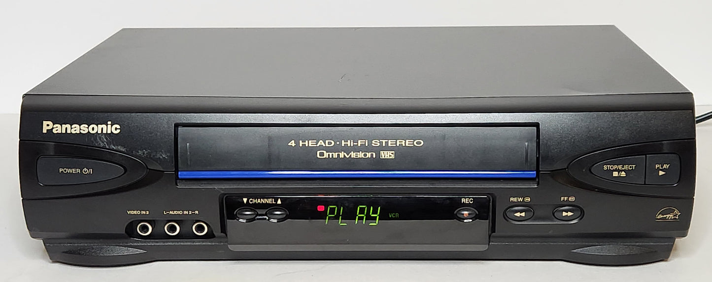 Panasonic PV-V4522 Omnivision VCR, 4-Head Hi-Fi Stereo - Front