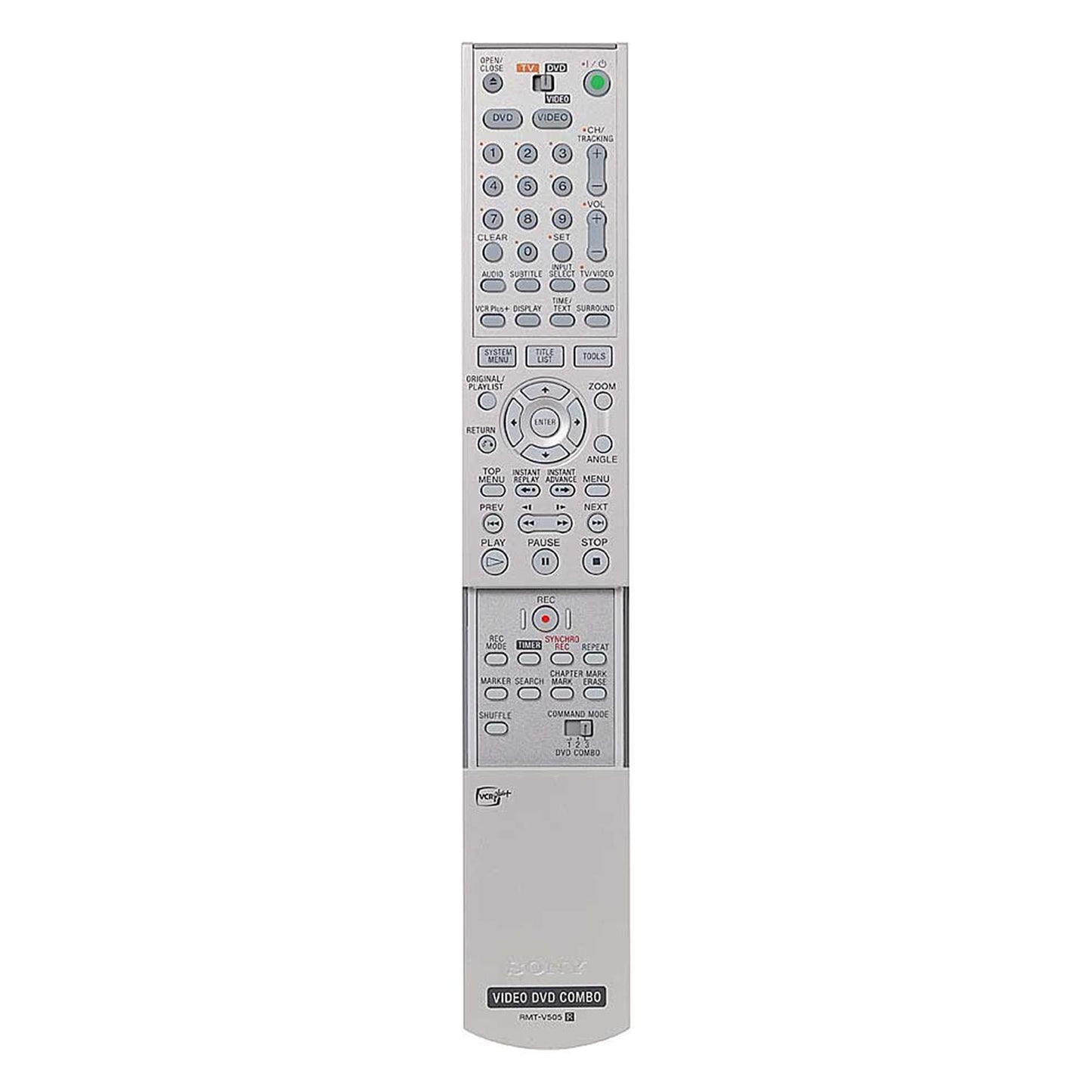 Sony RDR-VX500 VCR/DVD Recorder Combo - Remote Control, Door Open