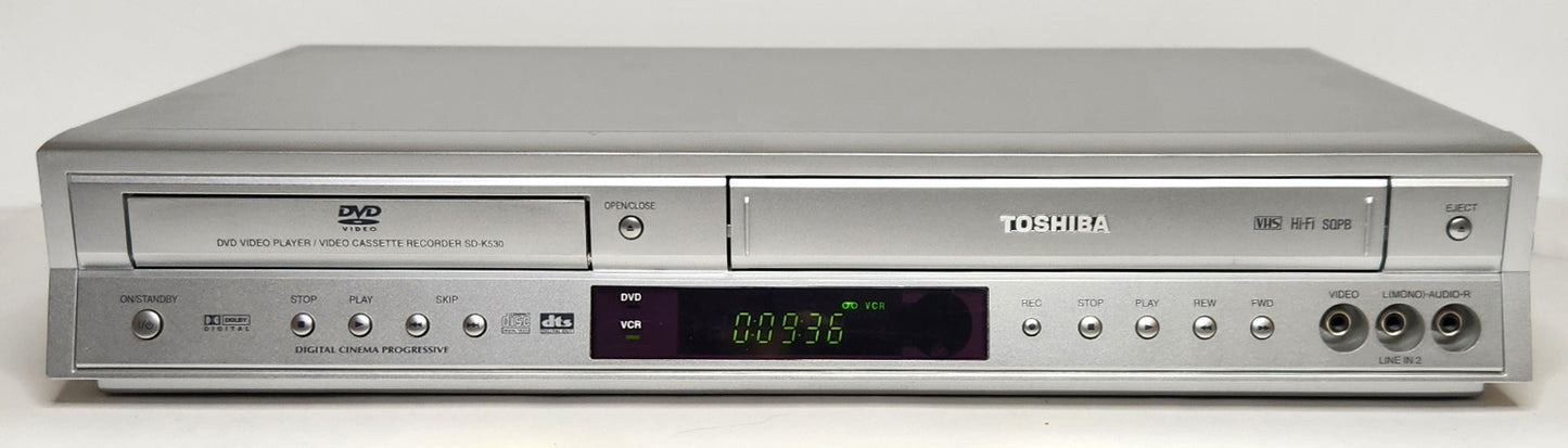 Toshiba SD-K530SU VCR/DVD Player Combo - Front