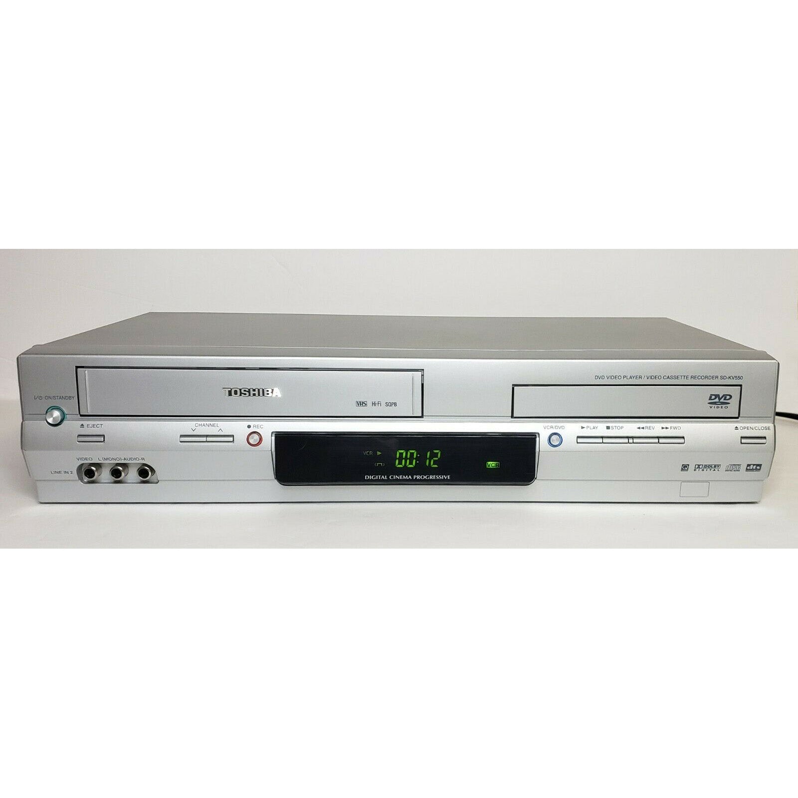 Toshiba SD-KV550SU VCR/DVD Player Combo - Front