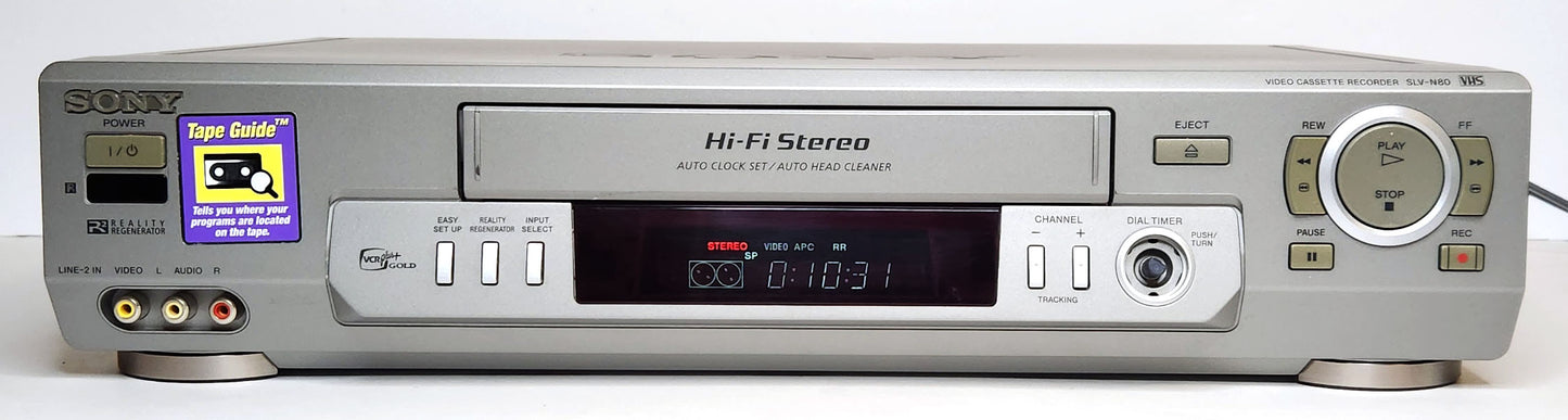 Sony SLV-N80 VCR, 4-Head Hi-Fi Stereo