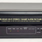 Sharp VC-H800U VCR, 4-Head Hi-Fi Stereo - Front
